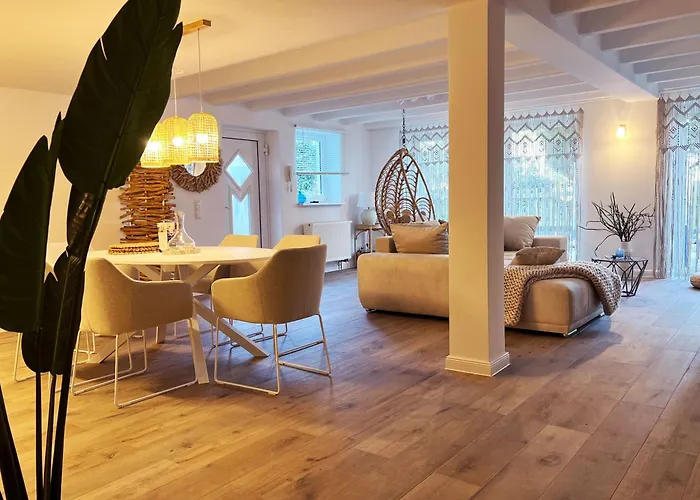 Moderne Lounge-ferienwohnung Mit Terrasse, Strandkorb, Parkplatz - 50 Meter Zum Apartamento *